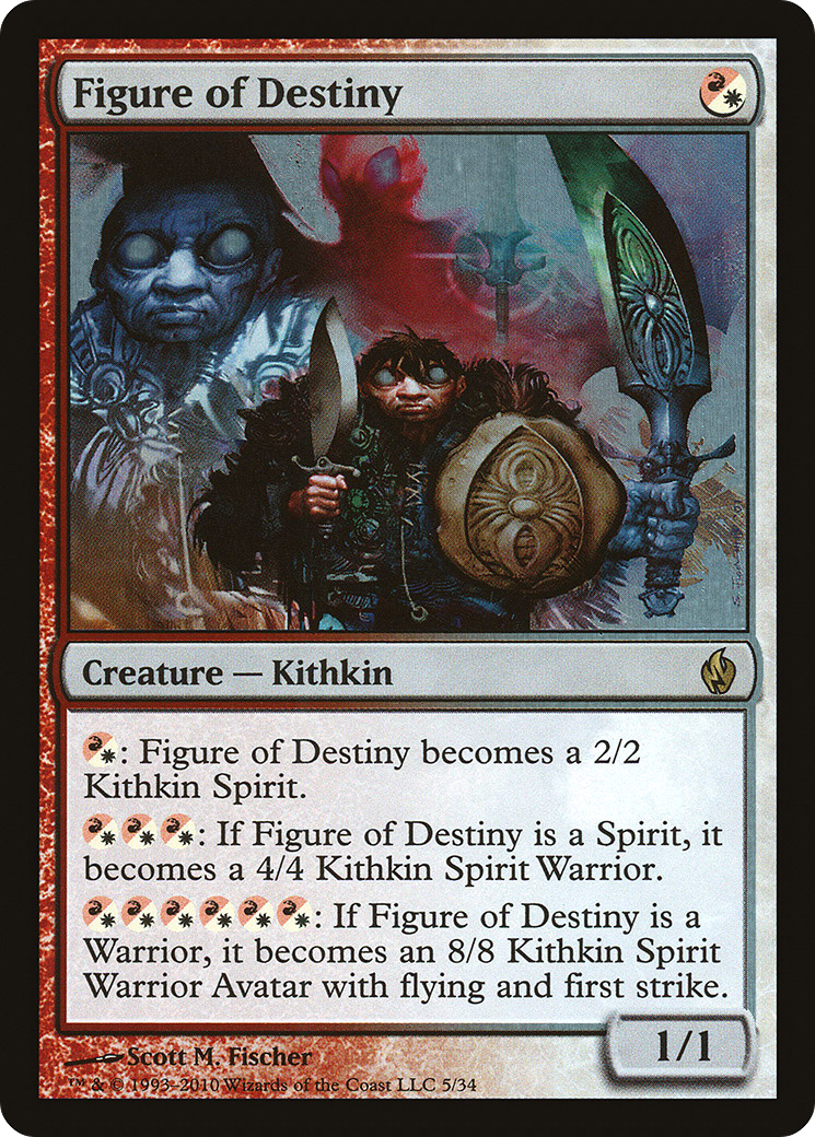 Figure of Destiny (PD2-005) [Misc] Premium Deck Series: Fire and Lightning Foil MTG Single Wizards of the Coast