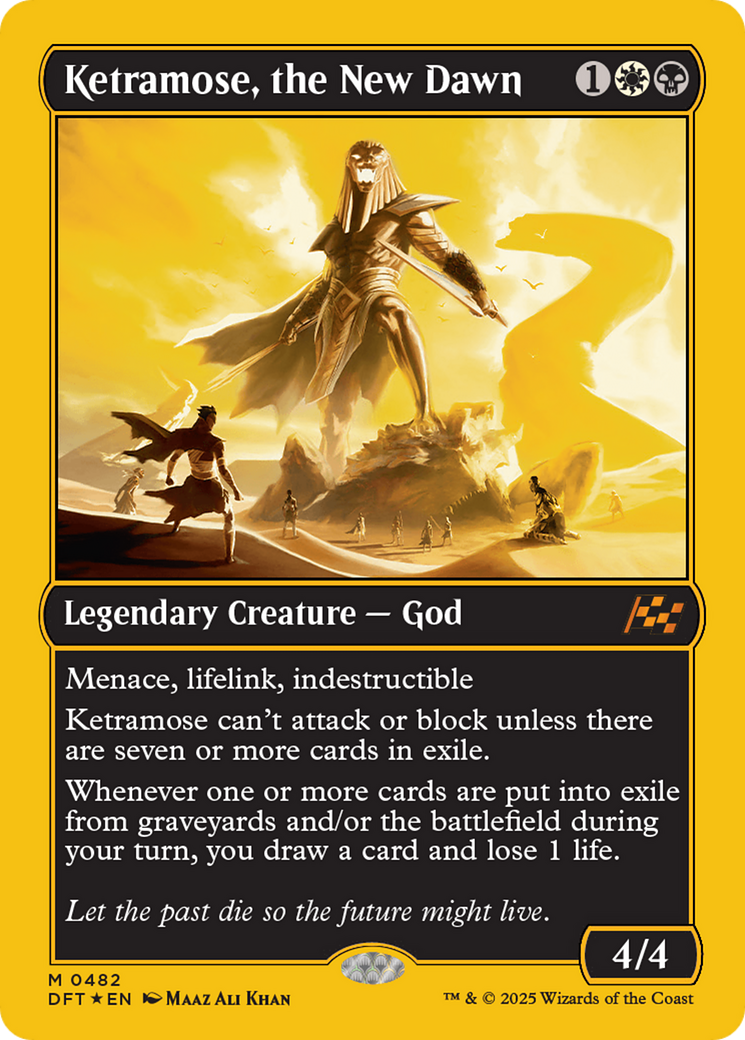 Ketramose, the New Dawn (First-Place Foil) (DFT-482) [Aetherdrift] Foil MTG Single Wizards of the Coast