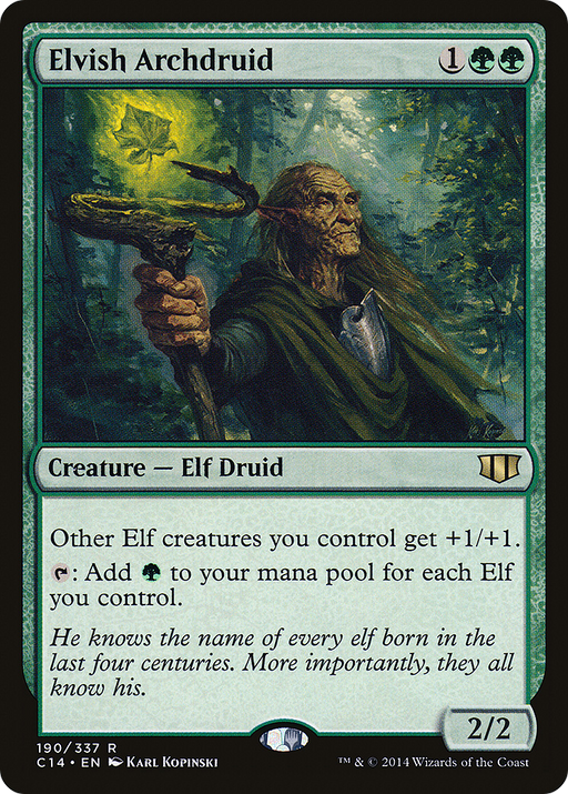 Elvish Archdruid (C14-190) [Commander 2014] MTG Single Wizards of the Coast