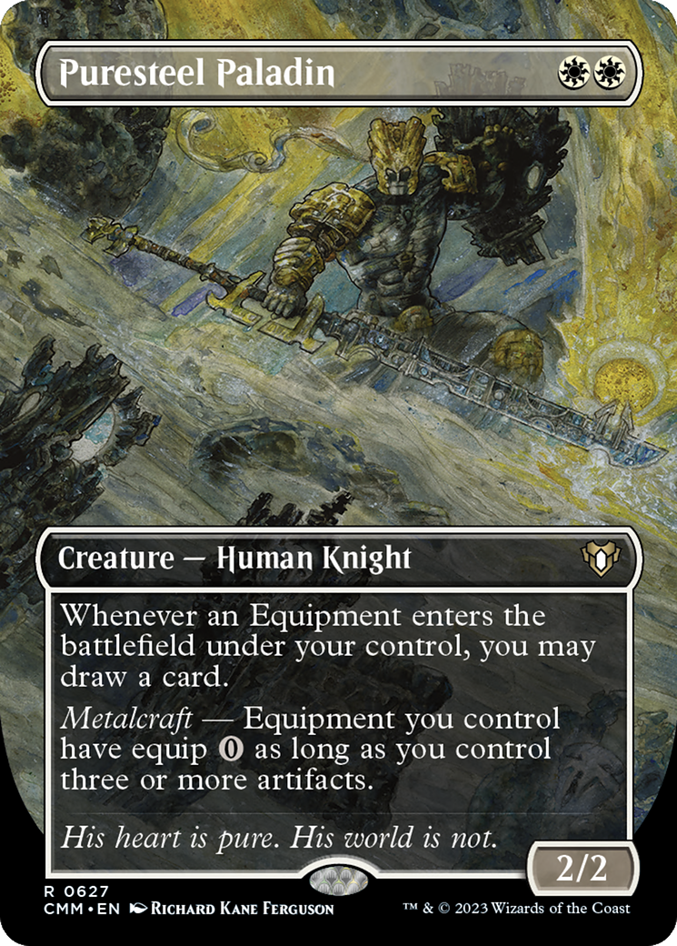 Puresteel Paladin (CMM-627) [Commander Masters] (Borderless) MTG Single Wizards of the Coast
