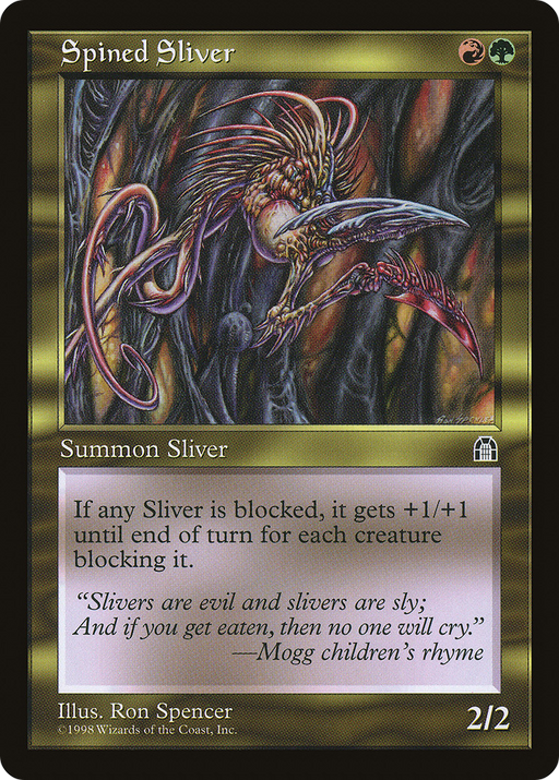 Spined Sliver (STH-130) [Stronghold] MTG Single Wizards of the Coast