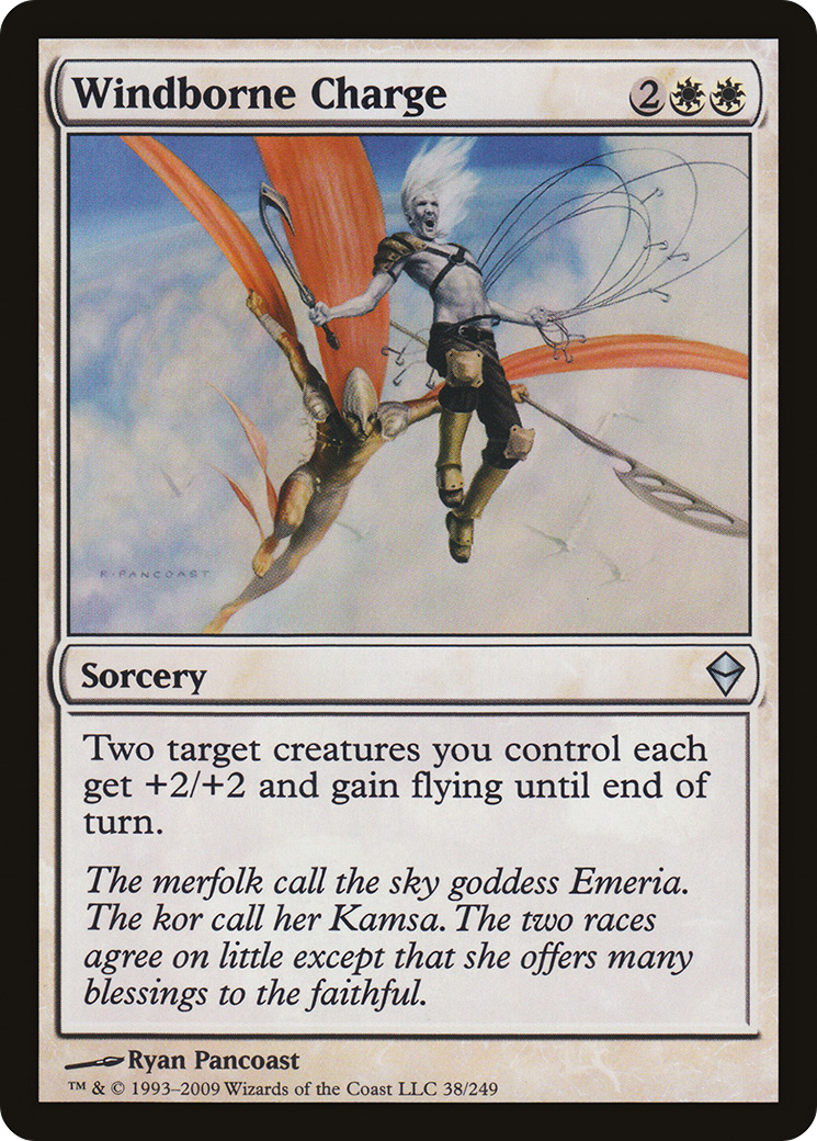 Windborne Charge (ZEN-038) [Zendikar] Foil MTG Single Wizards of the Coast