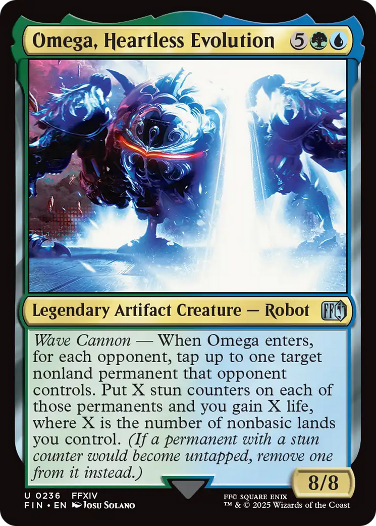 Omega, Heartless Evolution (FIN-236) [FINAL FANTASY] Foil MTG Single Wizards of the Coast