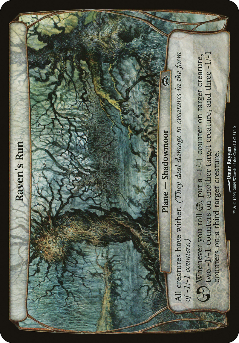 Raven's Run (Planechase) (OVER-) [Oversized] Planechase Planes MTG Single Wizards of the Coast