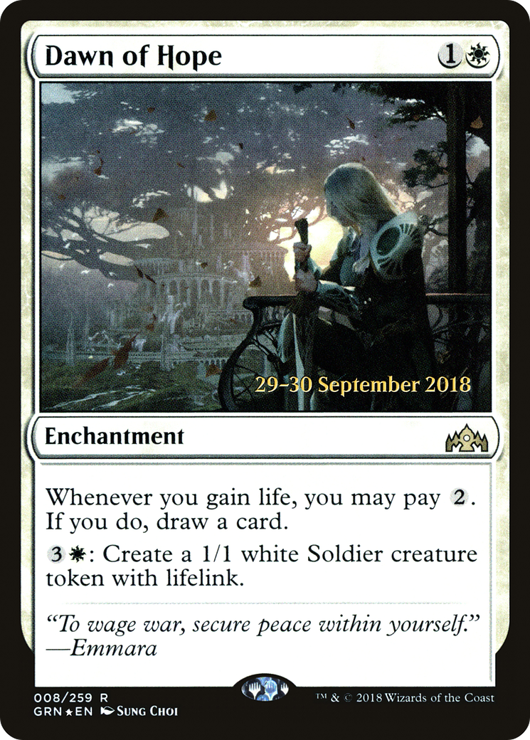 Dawn of Hope (PRE-008) [Guilds of Ravnica Promos] Foil MTG Single Wizards of the Coast