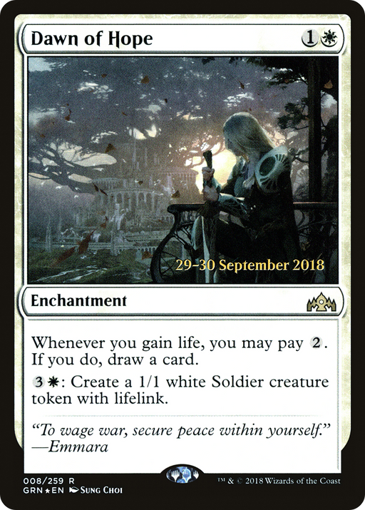 Dawn of Hope (PRE-008) [Guilds of Ravnica Promos] Foil MTG Single Wizards of the Coast
