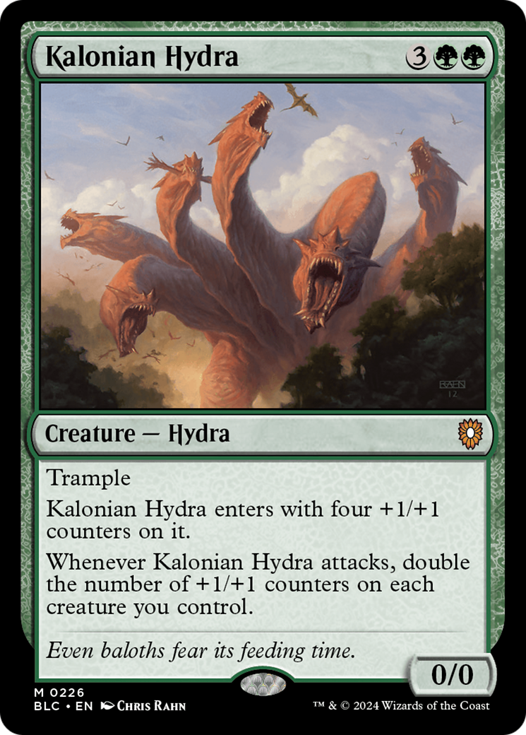 Kalonian Hydra (BLC-226) [Bloomburrow Commander] MTG Single Wizards of the Coast