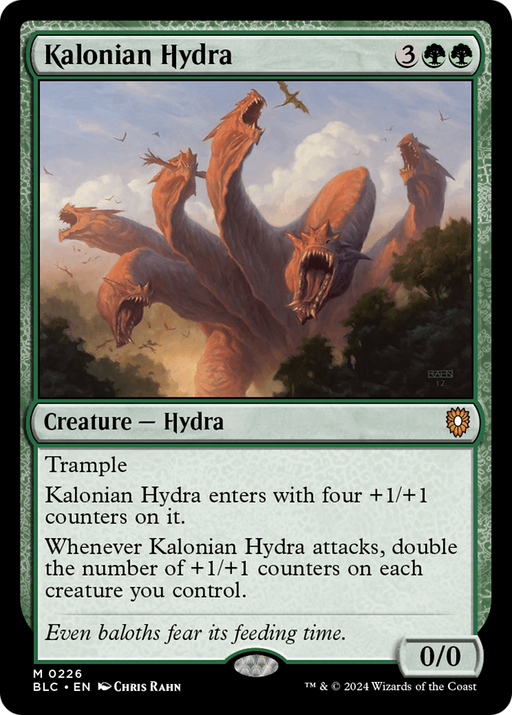 Kalonian Hydra (BLC-226) [Bloomburrow Commander] MTG Single Wizards of the Coast