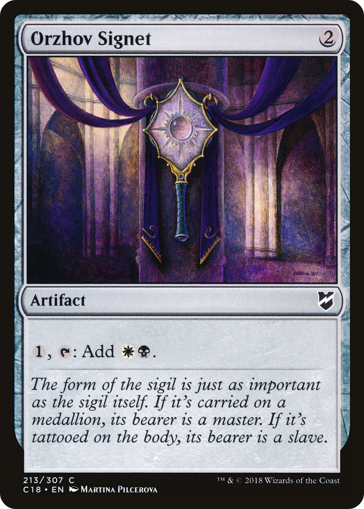 Orzhov Signet (C18-213) [Commander 2018] MTG Single Wizards of the Coast