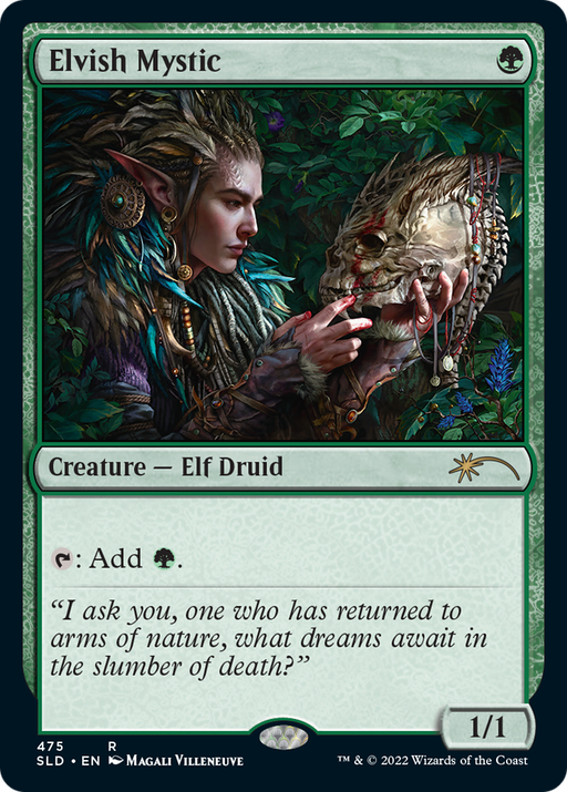 Elvish Mystic (475) (SLD-475) [Secret Lair] Drop MTG Single Wizards of the Coast