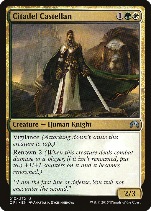 Citadel Castellan (ORI-213) [Magic Origins] Foil MTG Single Wizards of the Coast