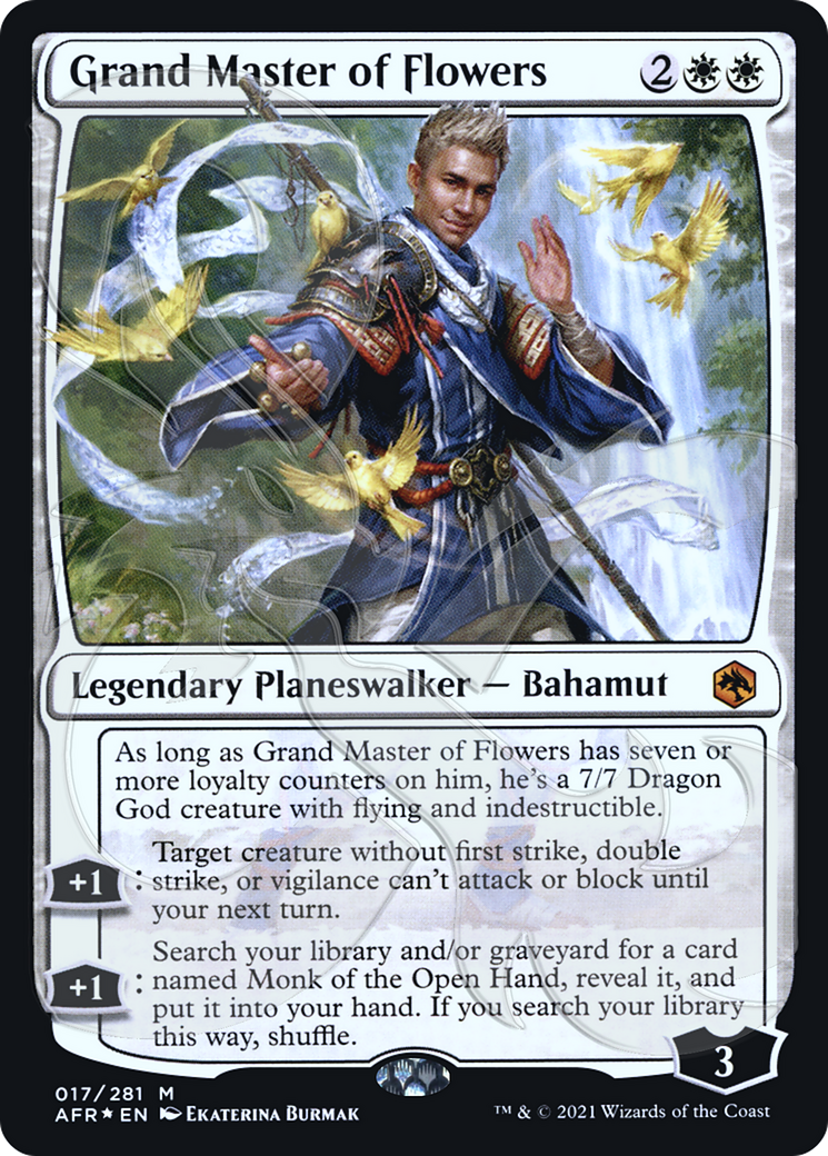 Grand Master of Flowers (AFR&-017) [Adventures in the Forgotten Realms Promos] Foil MTG Single Wizards of the Coast