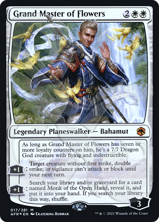 Grand Master of Flowers (AFR&-017) [Adventures in the Forgotten Realms Promos] Foil MTG Single Wizards of the Coast