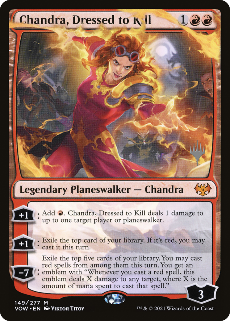 Chandra, Dressed to Kill (PPDMU-149) [Innistrad: Crimson Vow Promos] MTG Single Wizards of the Coast