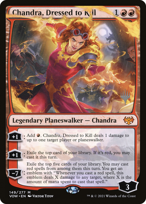 Chandra, Dressed to Kill (PPDMU-149) [Innistrad: Crimson Vow Promos] MTG Single Wizards of the Coast