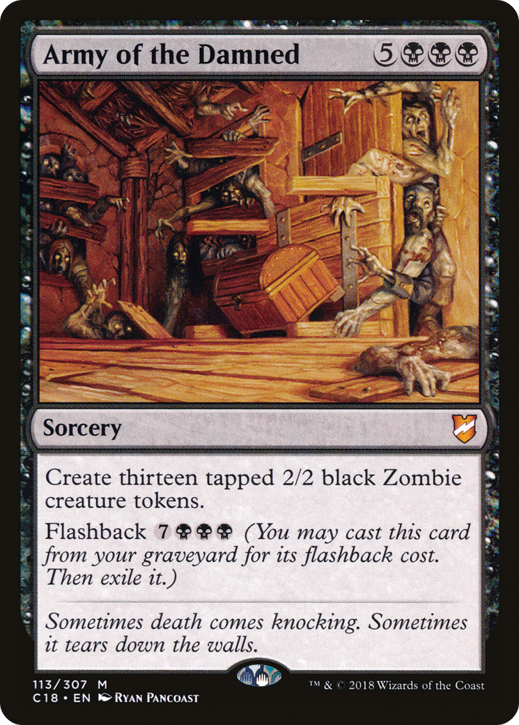 Army of the Damned (C18-113) [Commander 2018] MTG Single Wizards of the Coast