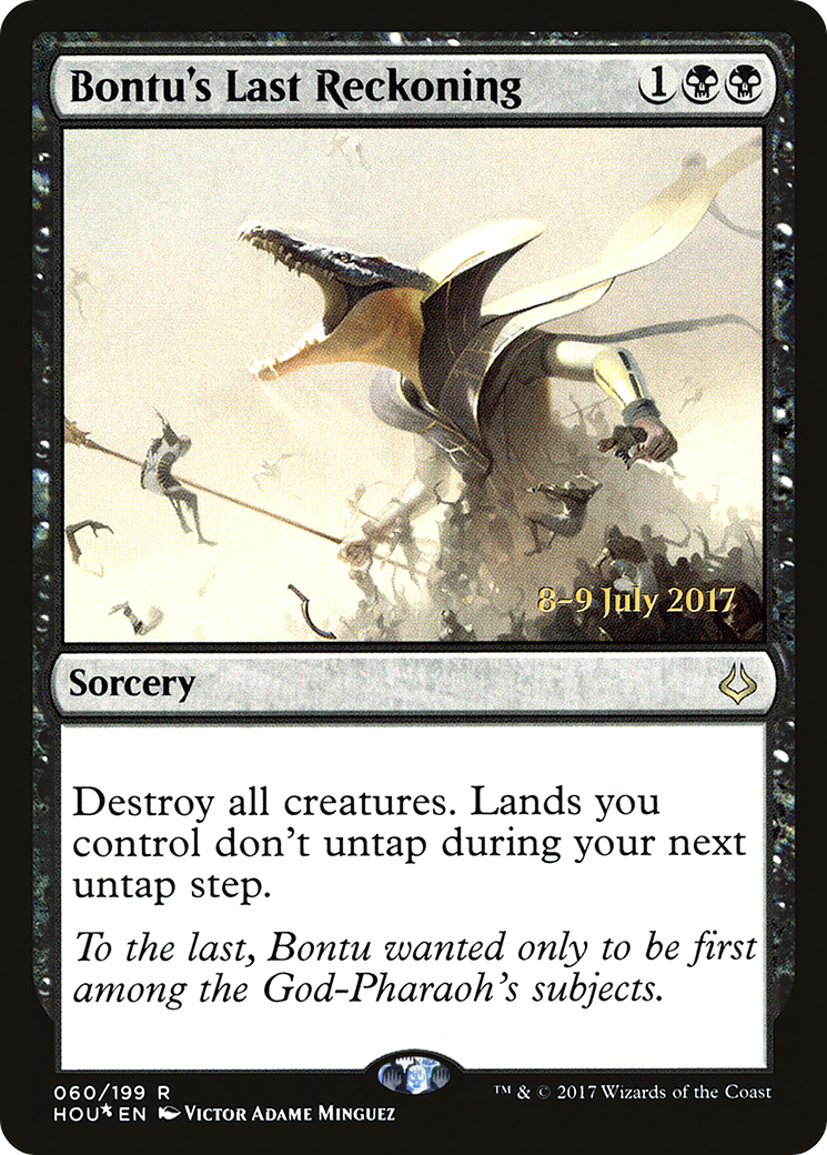 Bontu's Last Reckoning (PRE-060) [Hour of Devastation Promos] Foil MTG Single Wizards of the Coast