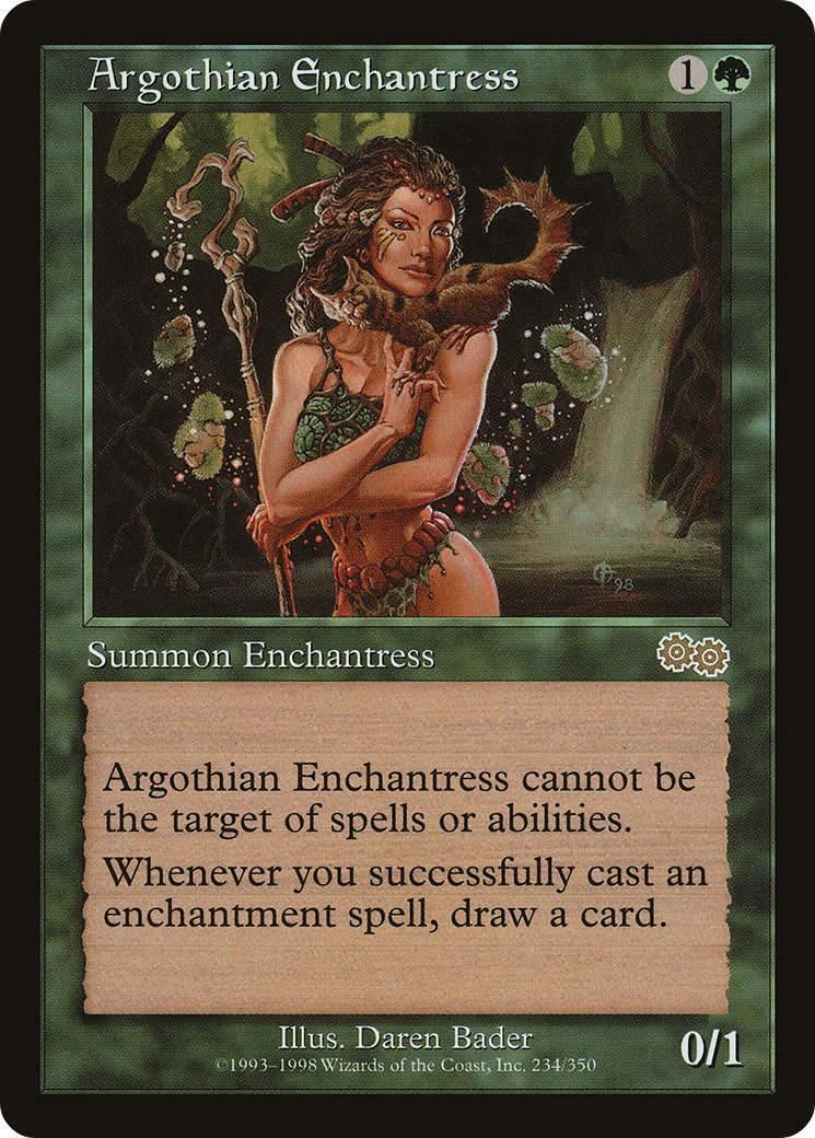 Argothian Enchantress (USG-234) [Urza's Saga] MTG Single Wizards of the Coast