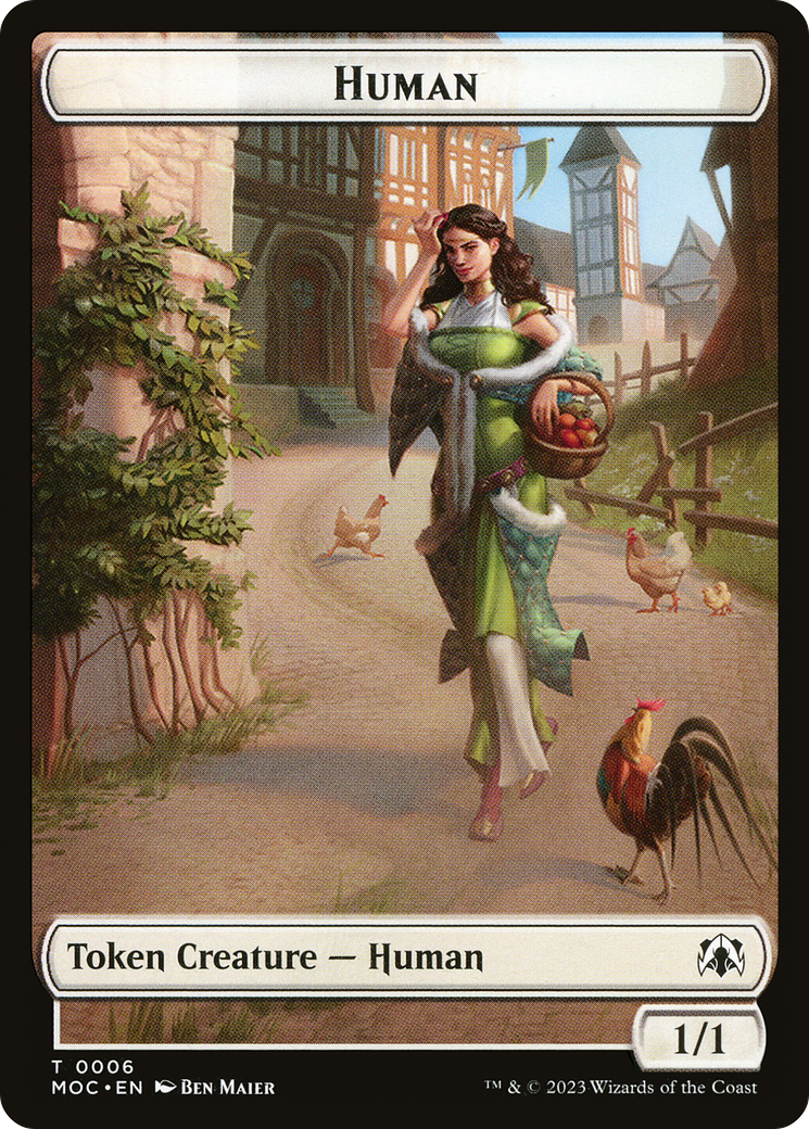 Human (TMOC-006) [Tokens] March of the Machine Commander Tokens MTG Single Wizards of the Coast