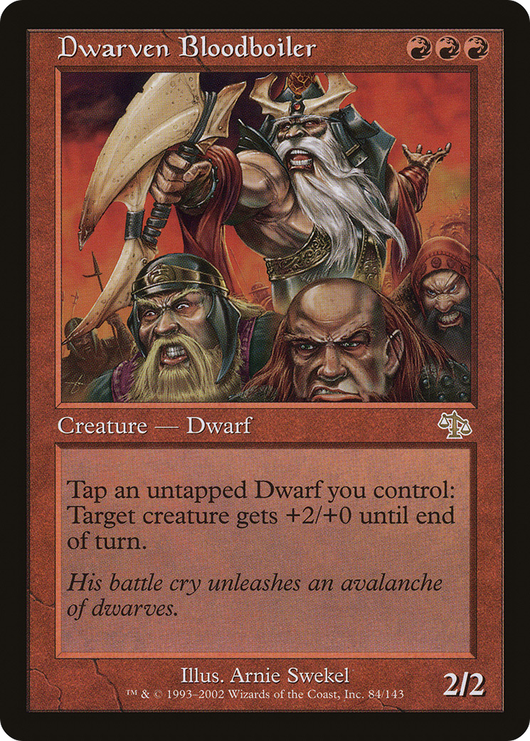 Dwarven Bloodboiler (JUD-084) [Judgment] MTG Single Wizards of the Coast