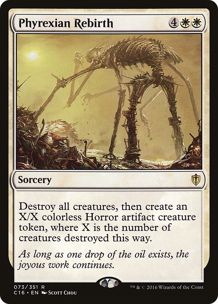 Phyrexian Rebirth (C16-073) [Commander 2016] MTG Single Wizards of the Coast