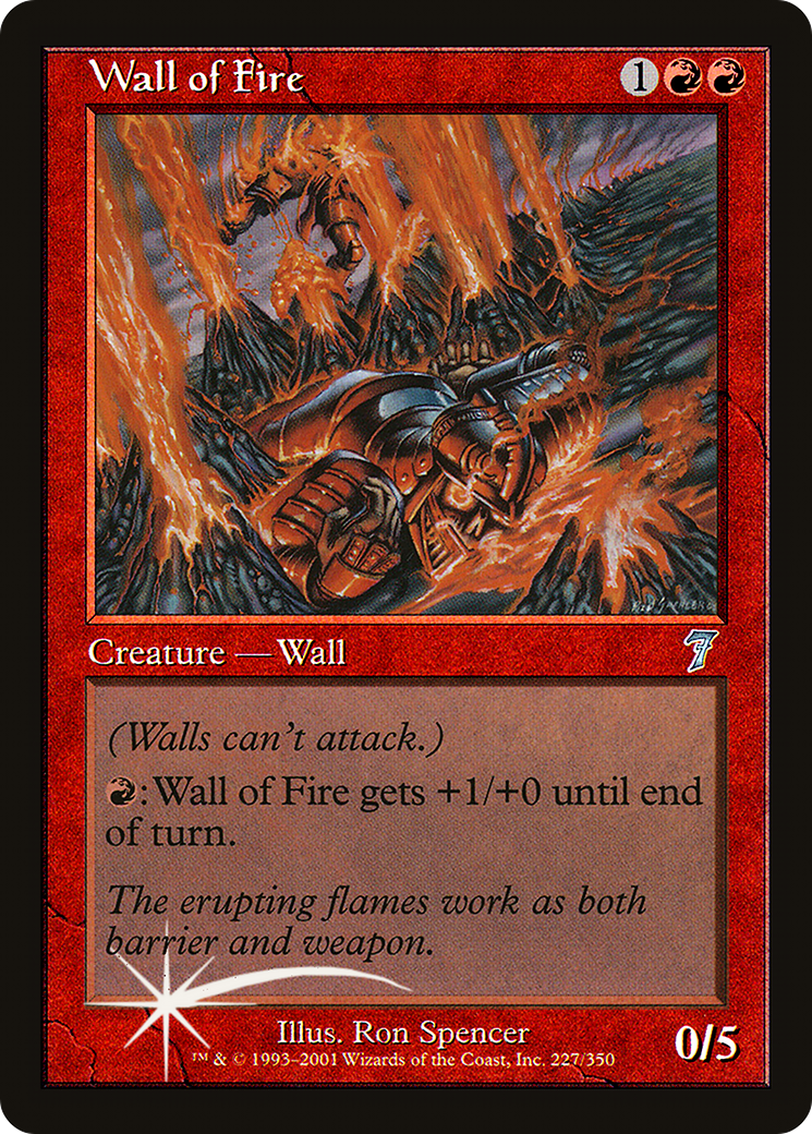 Wall of Fire (7ED-227) [7th Edition] MTG Single Wizards of the Coast
