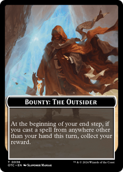 Bounty: The Outsider // Bounty Rules Double-Sided Token [Tokens] Outlaws of Thunder Junction Commander Tokens MTG Single Magic: The Gathering