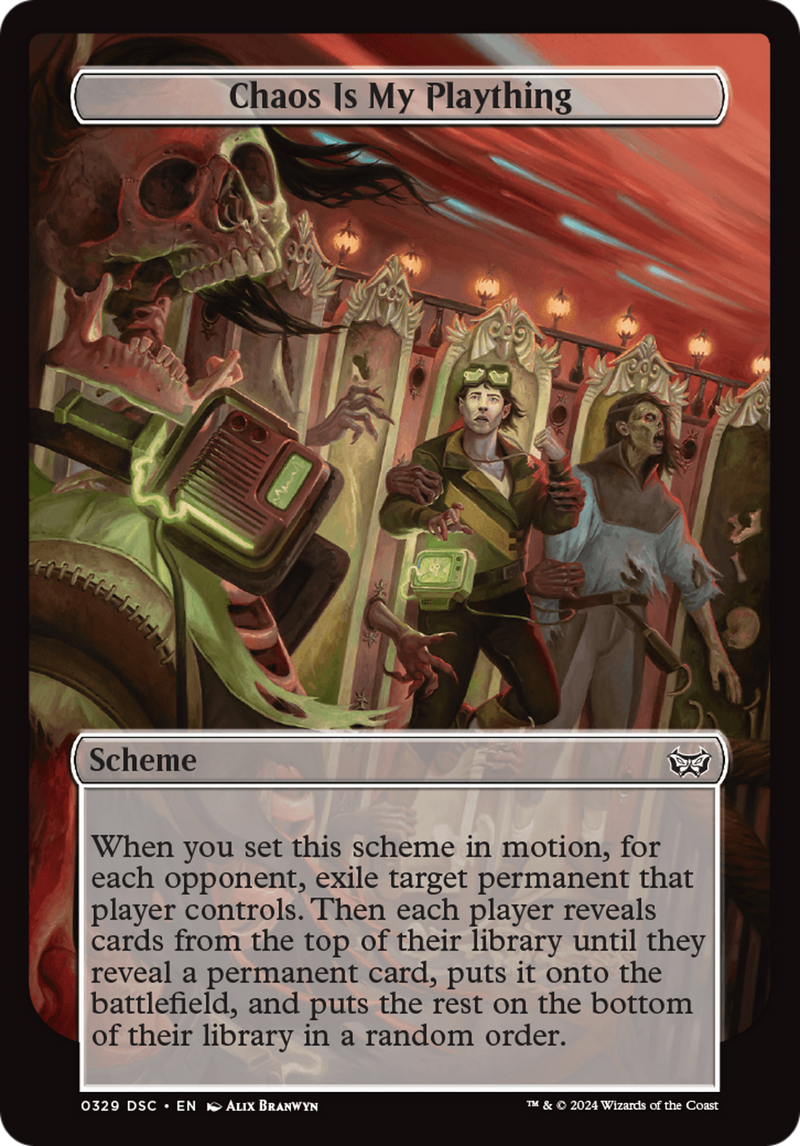 Chaos is My Plaything (Full Art) (A:DSC-329) [Duskmourn: House of Horror Commander] MTG Single Wizards of the Coast