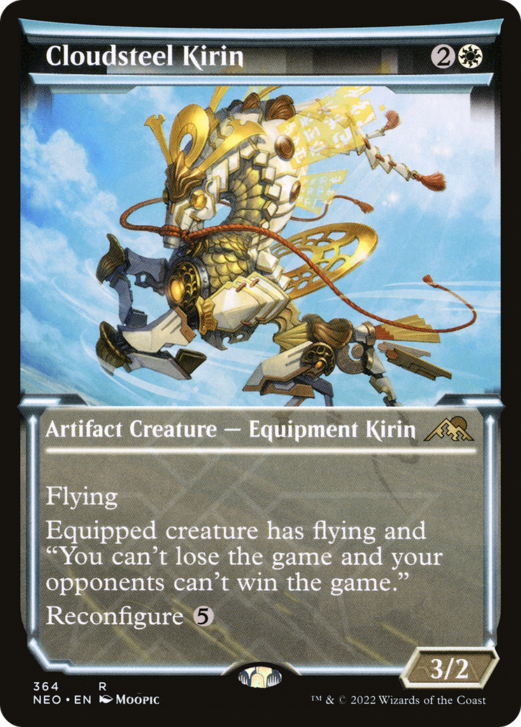 Cloudsteel Kirin (NEO-364) [Kamigawa: Neon Dynasty] (Showcase) MTG Single Wizards of the Coast
