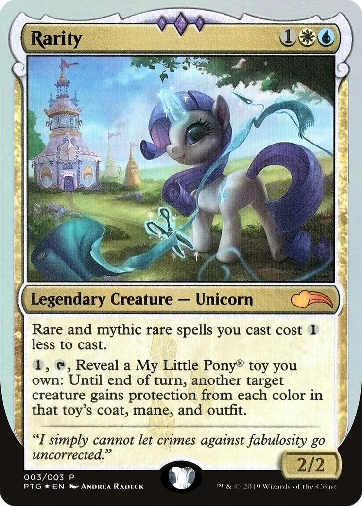 Rarity (PTG-003) [Misc] Ponies: The Galloping Foil MTG Single Wizards of the Coast