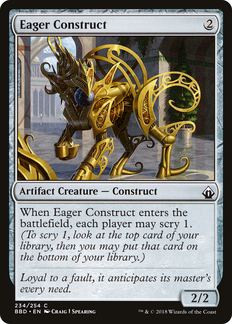 Eager Construct (BBD-234) [Battlebond] MTG Single Wizards of the Coast