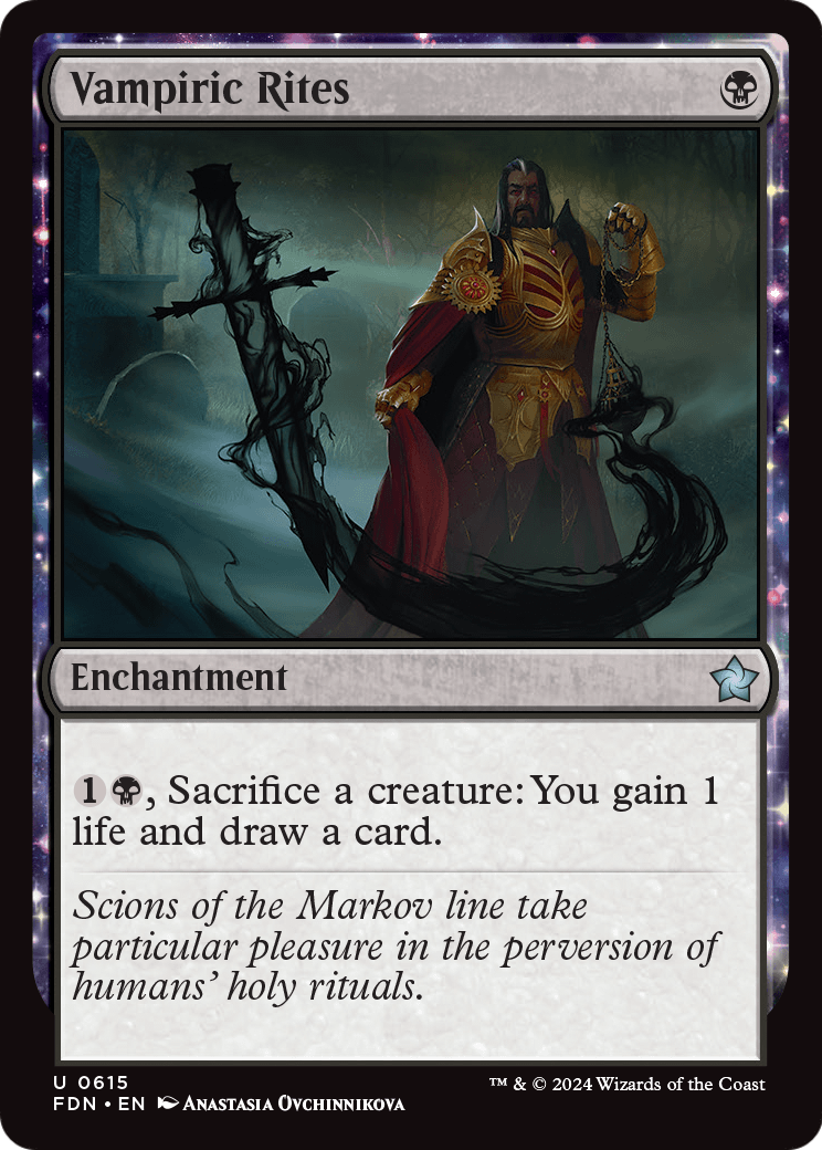 Vampiric Rites (FDN-615) [Foundations] MTG Single Wizards of the Coast
