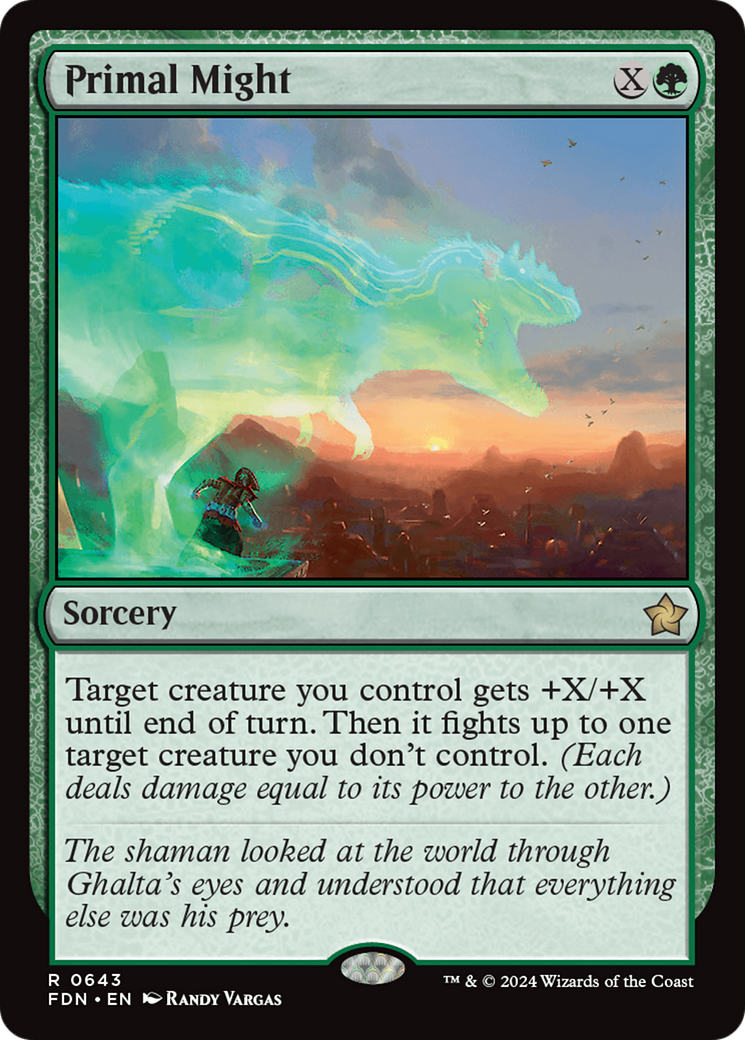 Primal Might (FDN-643) [Foundations] MTG Single Wizards of the Coast