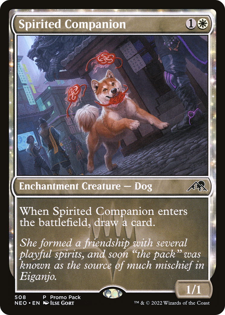 Spirited Companion (PPNEO-508) [Kamigawa: Neon Dynasty] MTG Single Wizards of the Coast