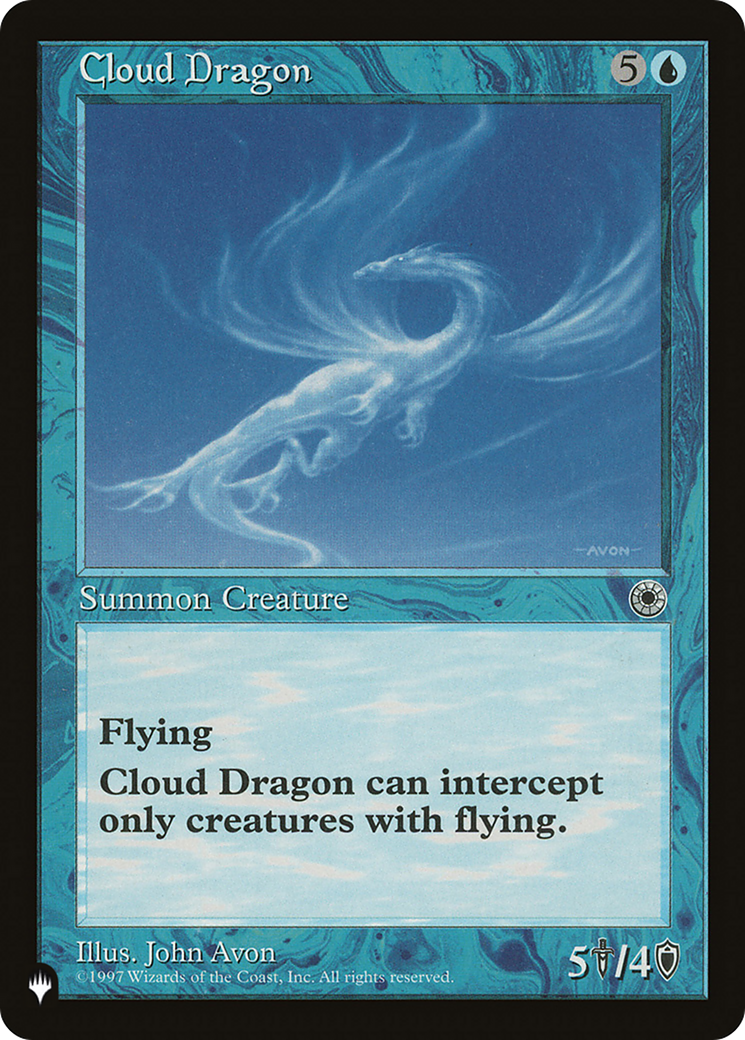 Cloud Dragon (LIST-POR-45) [Mystery Booster] The List MTG Single Wizards of the Coast