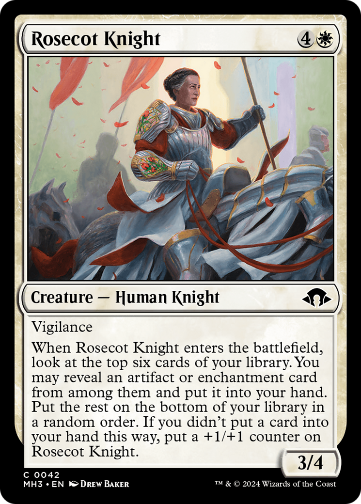 Rosecot Knight (MH3-042) [Modern Horizons 3] Foil MTG Single Modern Horizons 3