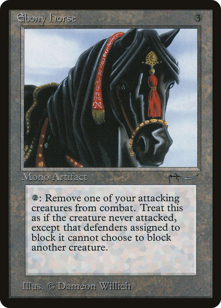 Ebony Horse (ARN-) [Oldschool] Arabian Nights MTG Single Wizards of the Coast