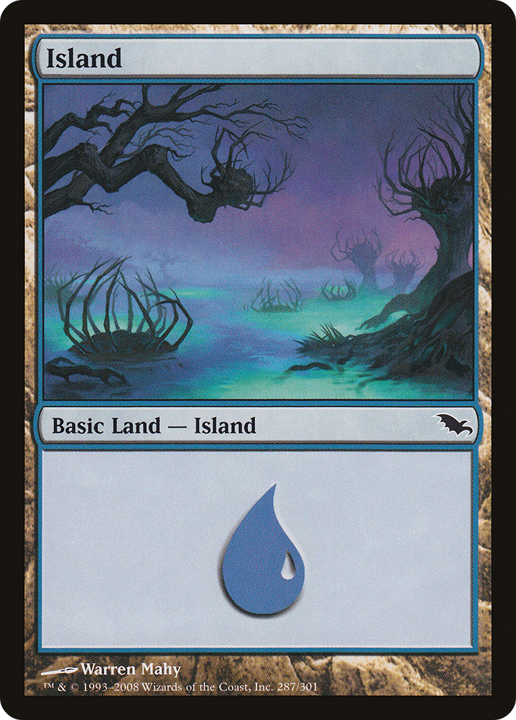 Island (SHM-287) [Shadowmoor] Foil MTG Single Wizards of the Coast