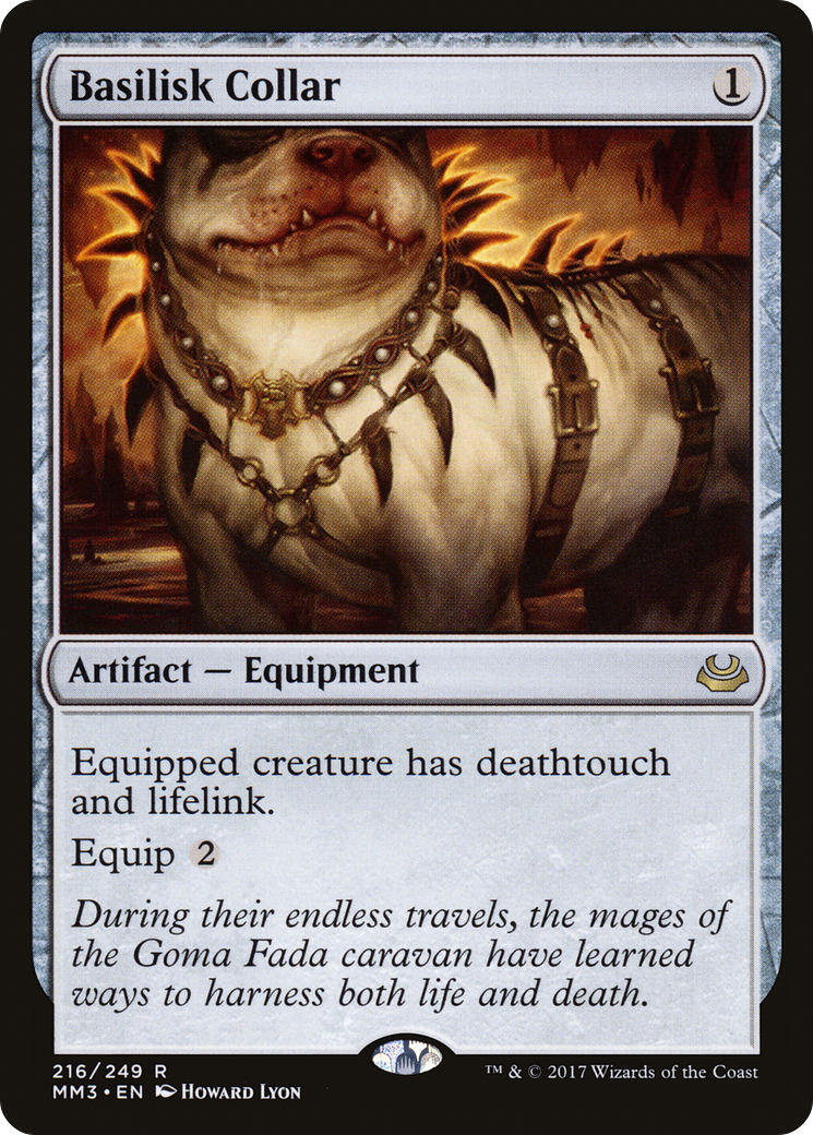 Basilisk Collar (MM3-216) [Modern Masters 2017] MTG Single Wizards of the Coast