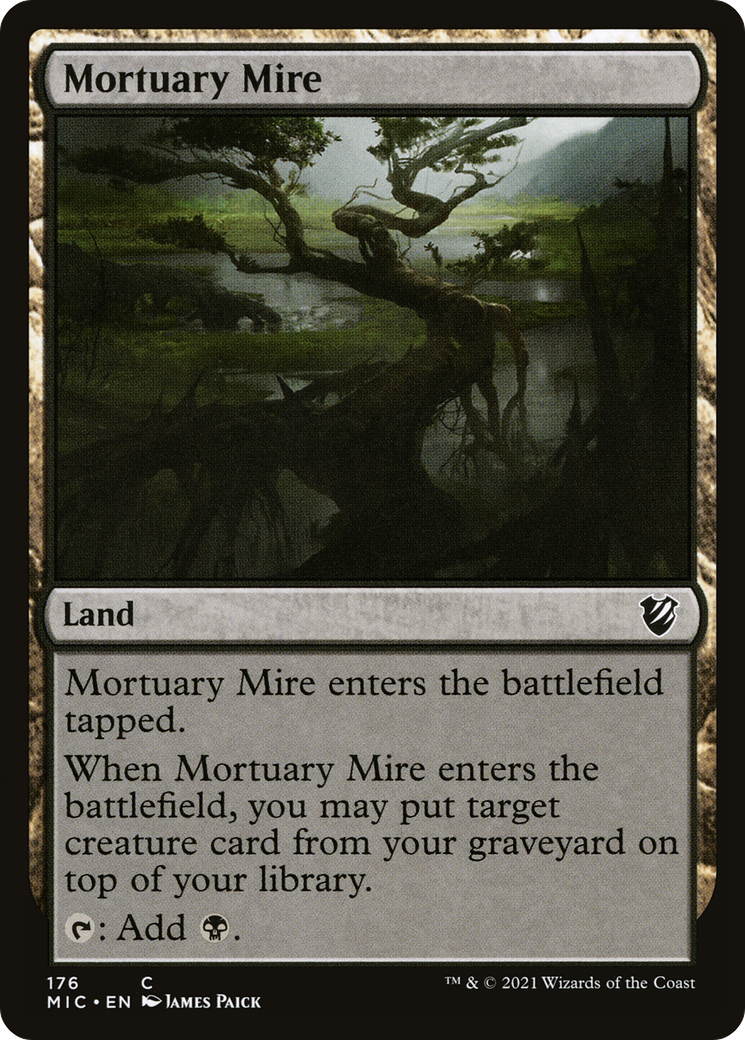 Mortuary Mire (MIC-176) [Midnight Hunt Commander] MTG Single Wizards of the Coast