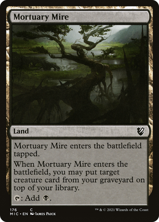 Mortuary Mire (MIC-176) [Midnight Hunt Commander] MTG Single Wizards of the Coast