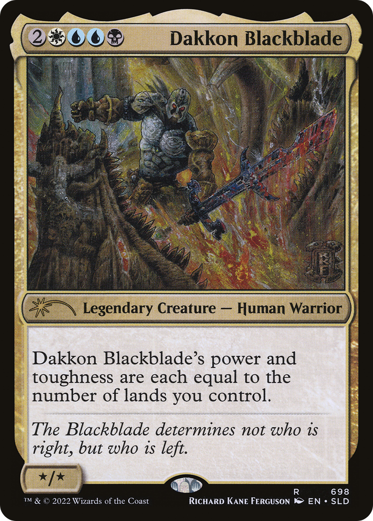 Dakkon Blackblade (SLD-698) [Secret Lair] Drop MTG Single Wizards of the Coast
