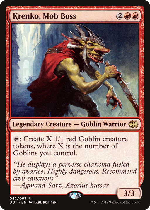 Krenko, Mob Boss (DDT-052) [Misc] Duel Decks: Merfolk vs. Goblins MTG Single Wizards of the Coast