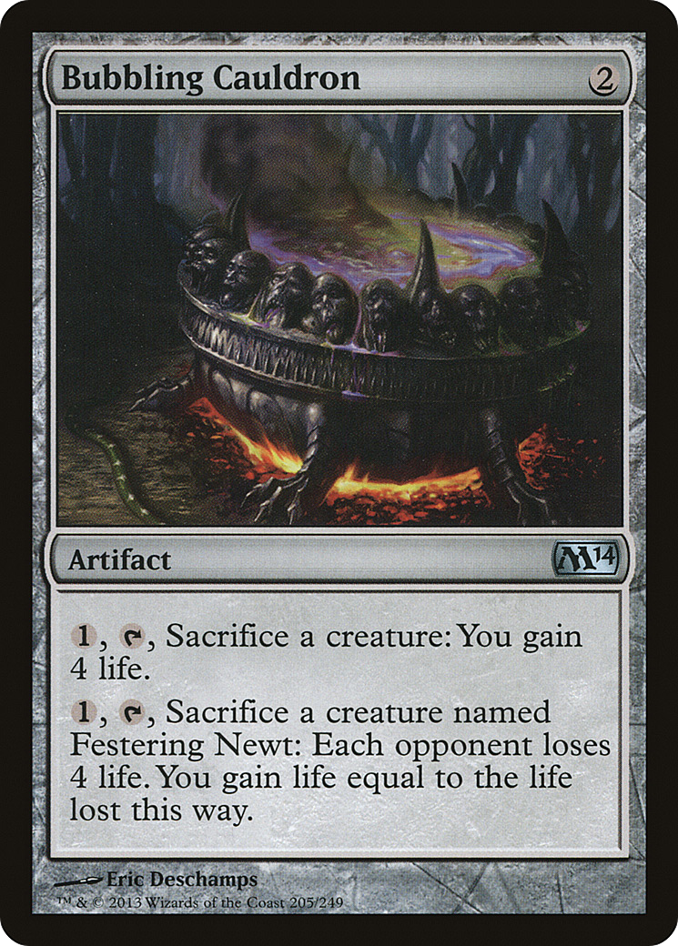 Bubbling Cauldron (M14-205) [Magic 2014] Foil MTG Single Wizards of the Coast