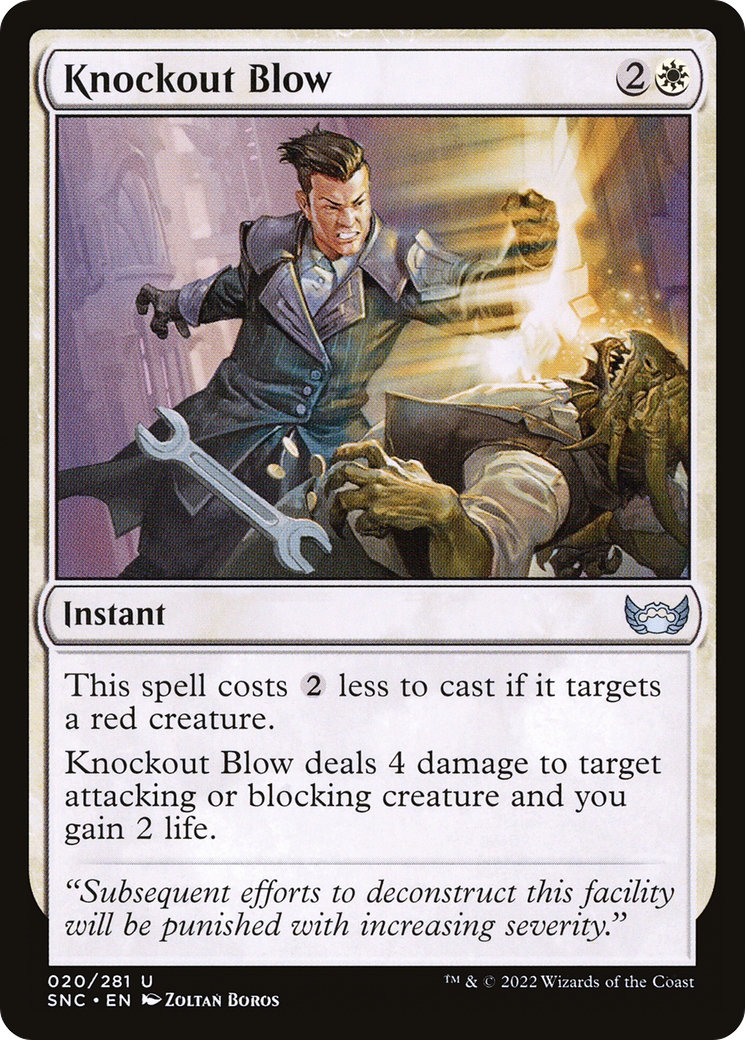 Knockout Blow (SNC-020) [Streets of New Capenna] Foil MTG Single Wizards of the Coast