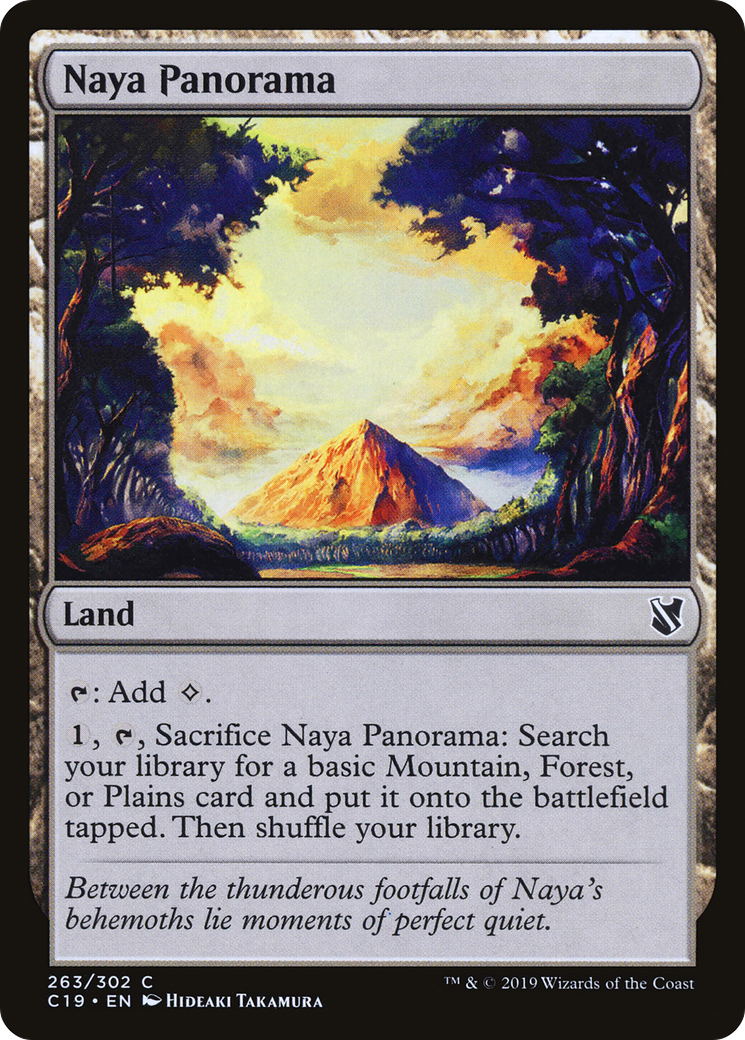 Naya Panorama (C19-263) [Commander 2019] MTG Single Wizards of the Coast