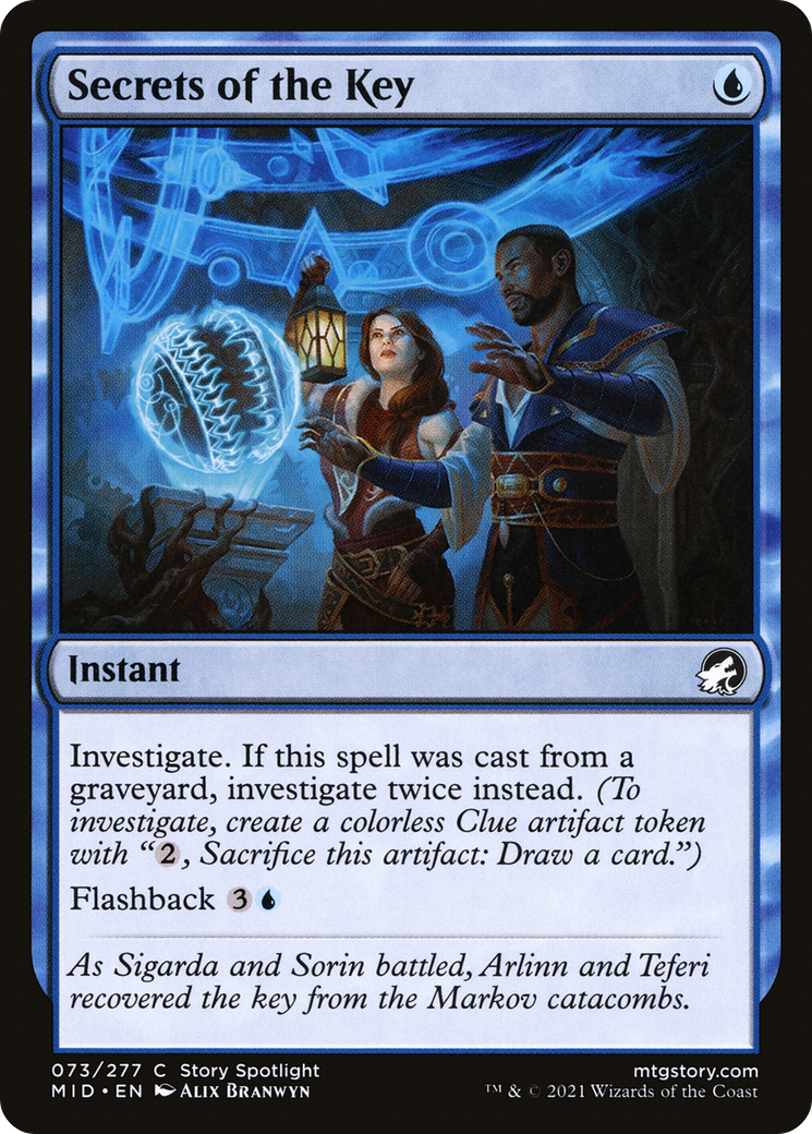 Secrets of the Key (MID-073) [Innistrad: Midnight Hunt] Foil MTG Single Wizards of the Coast