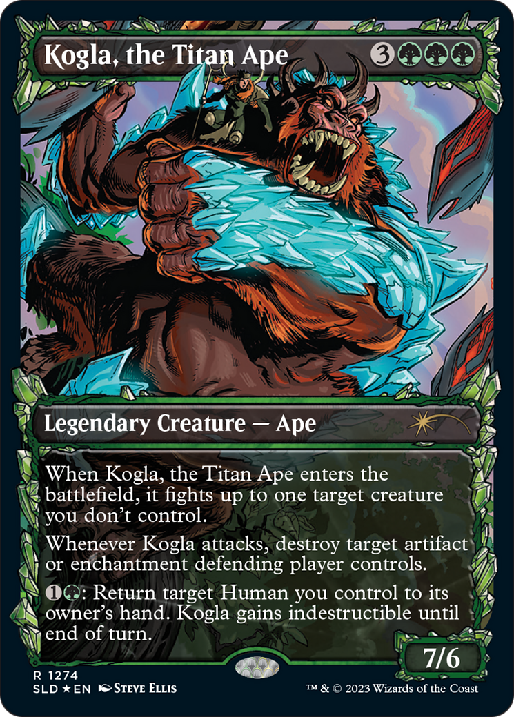 Kogla, the Titan Ape (Halo Foil) (SLD-1274) [Secret Lair] Drop (Showcase) Foil MTG Single Wizards of the Coast
