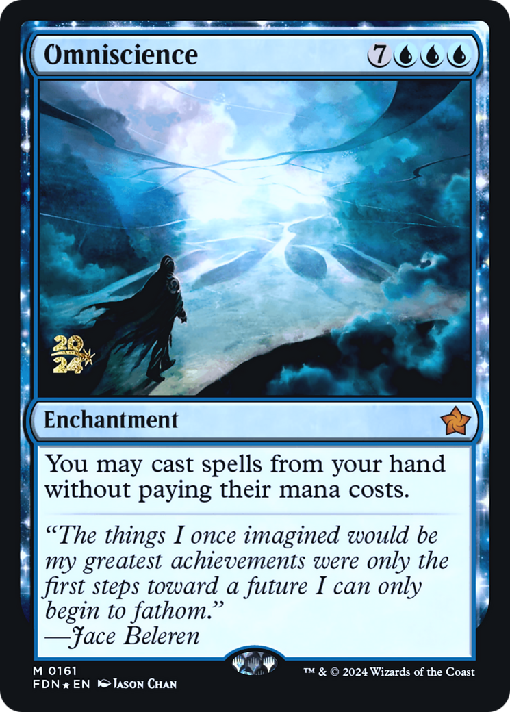 Omniscience (PRE-161) [Foundations Promos] Foil MTG Single Wizards of the Coast