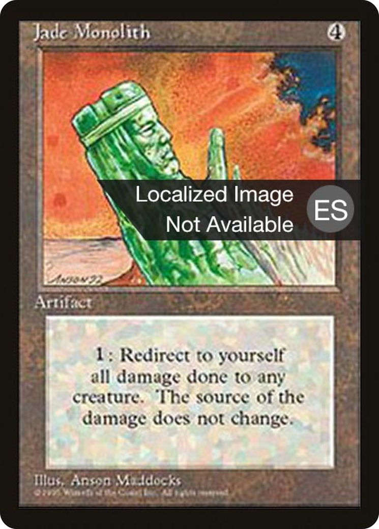 Jade Monolith (4BB-) [Fourth Edition Foreign Black Border] MTG Single Wizards of the Coast